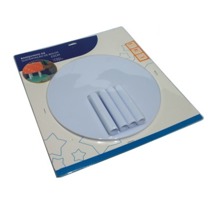 Пластикова конструкція для двоповерхового торта 25 см