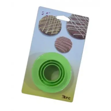 Набір двосторонніх вирубок “Кола гладкі“ 3 шт 6 розмірів