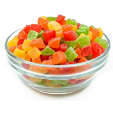 Цукати кольорові кубики 6*6 мм мікс