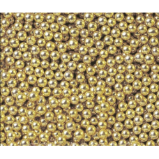 Посипка кондитерська дзеркальна золото 3 мм 10 гр