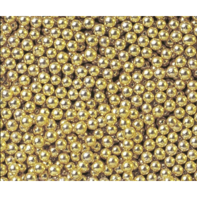 Посипка кондитерська дзеркальна золото 3 мм 10 гр