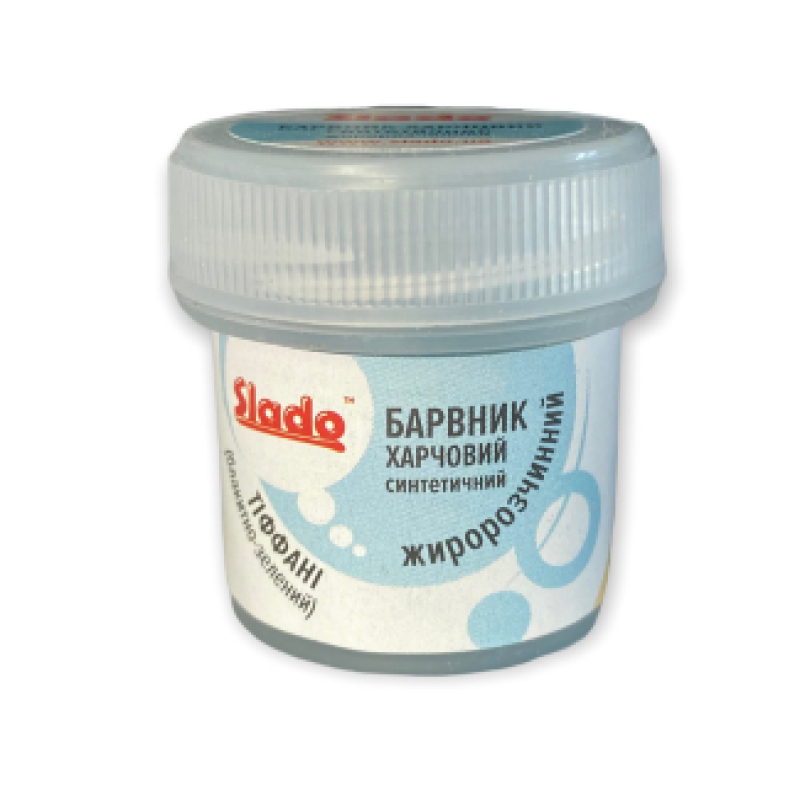 Жиророзчинний барвник “Тіффані“, Slado