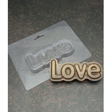 Пластикова форма для шоколаду LOVE
