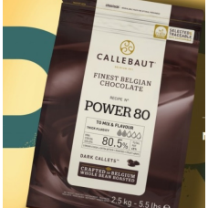 Шоколад Callebaut екстра чорний Power 80% з низьким вмістом цукру