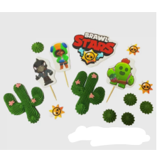 Набір цукрових прикрас “Бравл Старс (Brawl Stars)“ ТМ Добрик