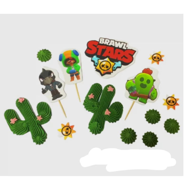 Набір цукрових прикрас “Бравл Старс (Brawl Stars)“ ТМ Добрик