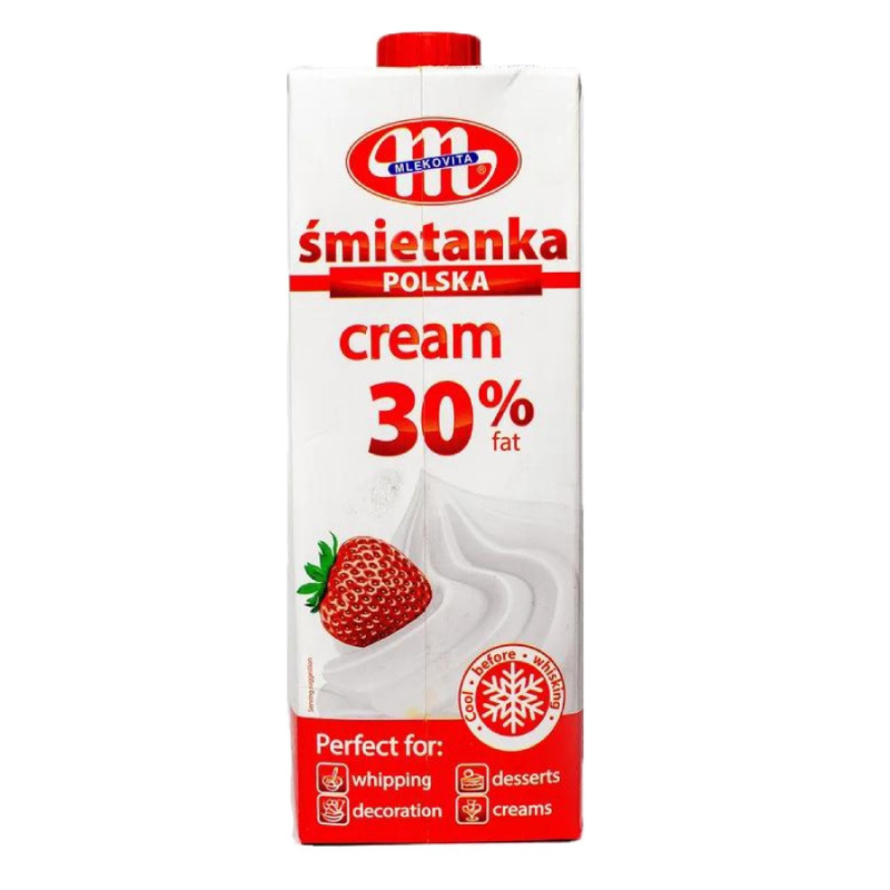 Вершки Smietanka Mlekovita 30% 1000 мл, Польща