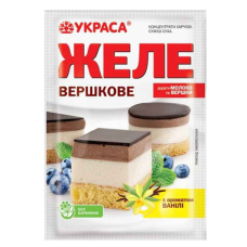 Желе ТМ Украса Желе вершкове “Ваніль“ 90 г