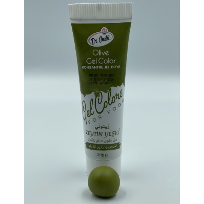 Барвник харчовий гелевий Оливковий Dr.Gusto 100 г