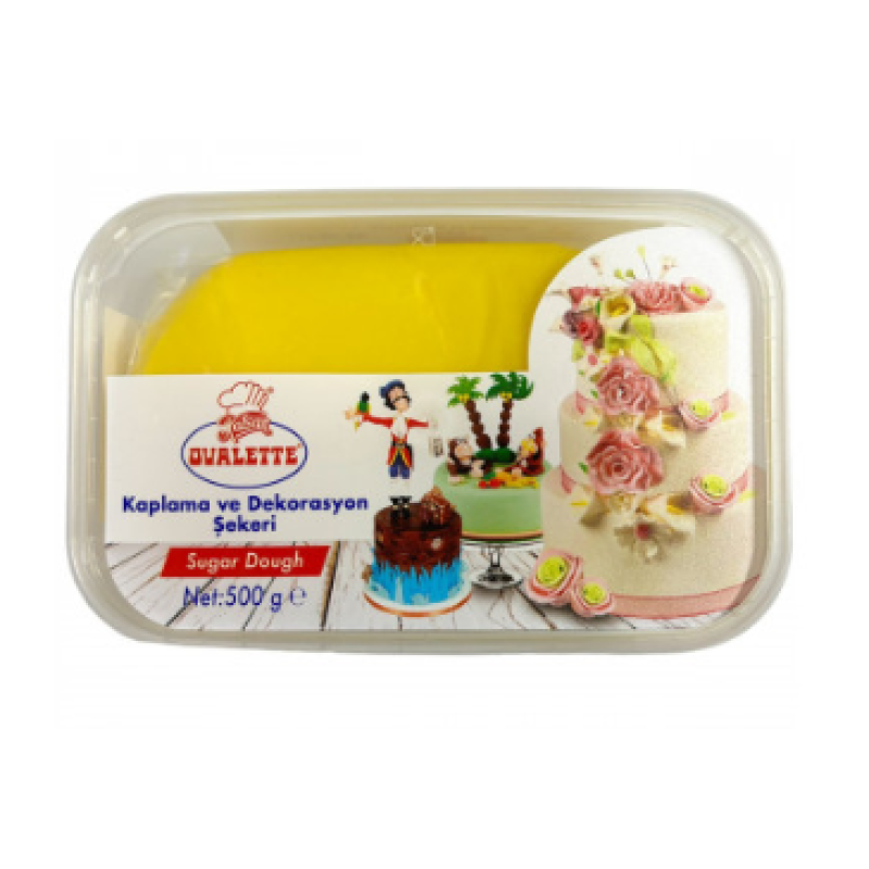 Мастика “Цукрова вуаль“ Жовта Ovalette (Турція) 0.5 кг