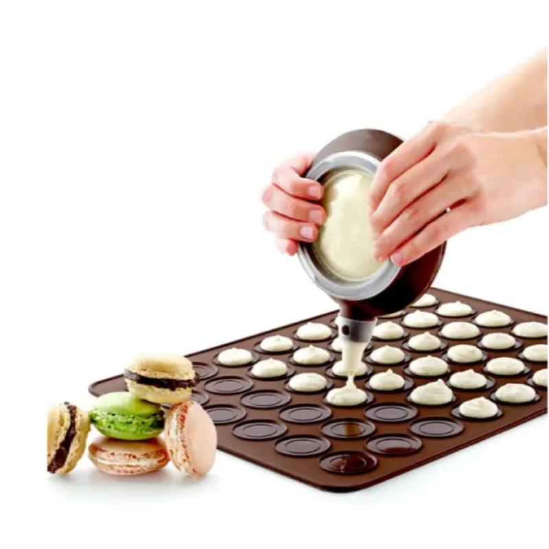 Силиконовый коврик молд для макаронс на 48 штук 40*30 см