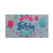 Бирка горизонтальна “Happy Birthday“ No2