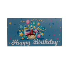 Бирка горизонтальна “Happy Birthday“ No3