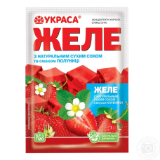 Желе ТМ Украса “Полуниця“ 90 г