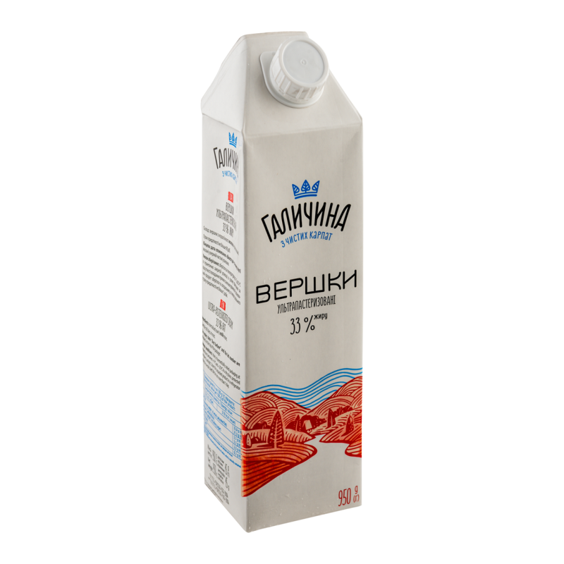 Вершки ТМ “Селянські“ 33% 500 гр