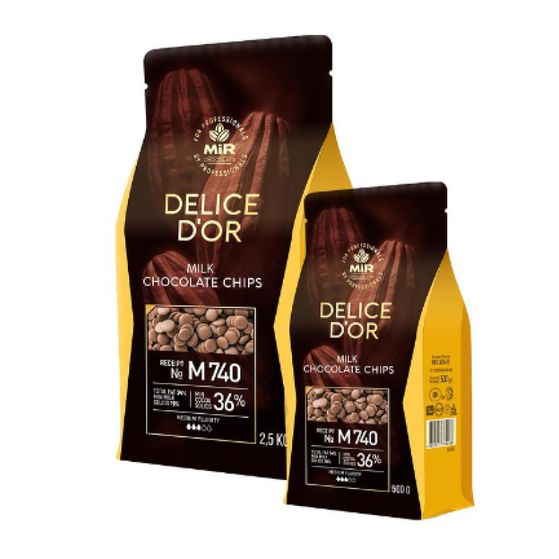 Шоколад молочний «MIR DELICE D’OR» M740 36%