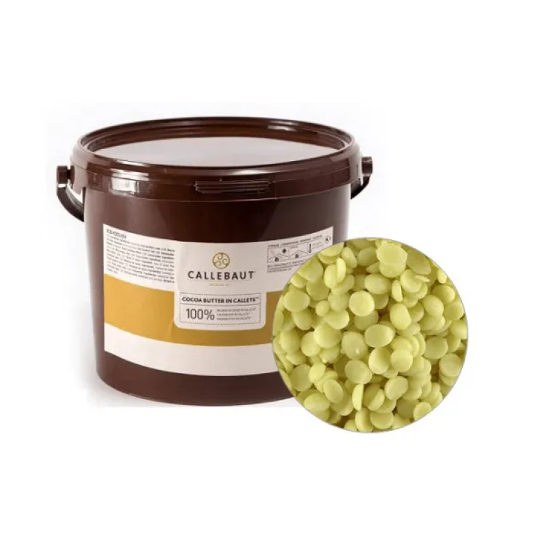 Какао масло дезодороване в калетах Barry Callebaut, Бельгія 100 г