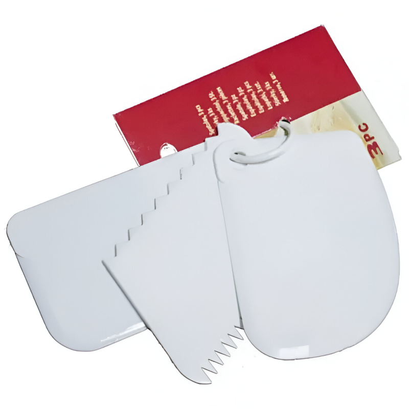 Набір скребків кондитерських шпателів 3 шт Набір скребків кондитерських шпателів 3 шт