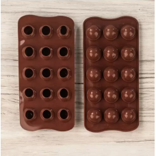 Силіконова форма Сфери малі (Трюфель) 2.5 см