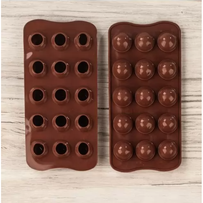 Силіконова форма Сфери малі (Трюфель) 2.5 см