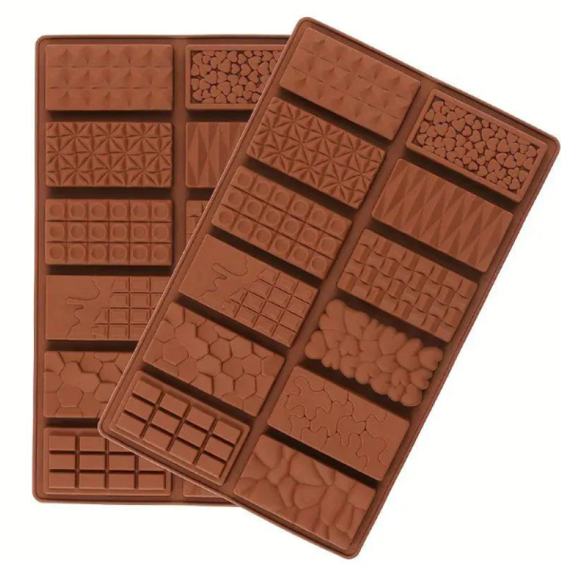 Форма силіконова для шоколаду Міні плитки мікс 12 шт. Форма силіконова для шоколаду Міні плитки мікс 12 шт.